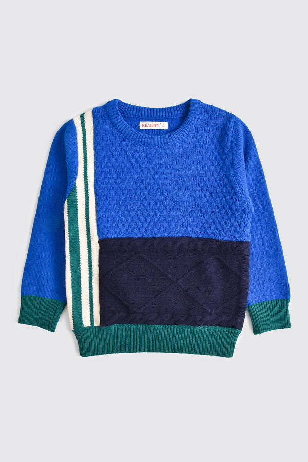 Crew Neck Blue Sweater
