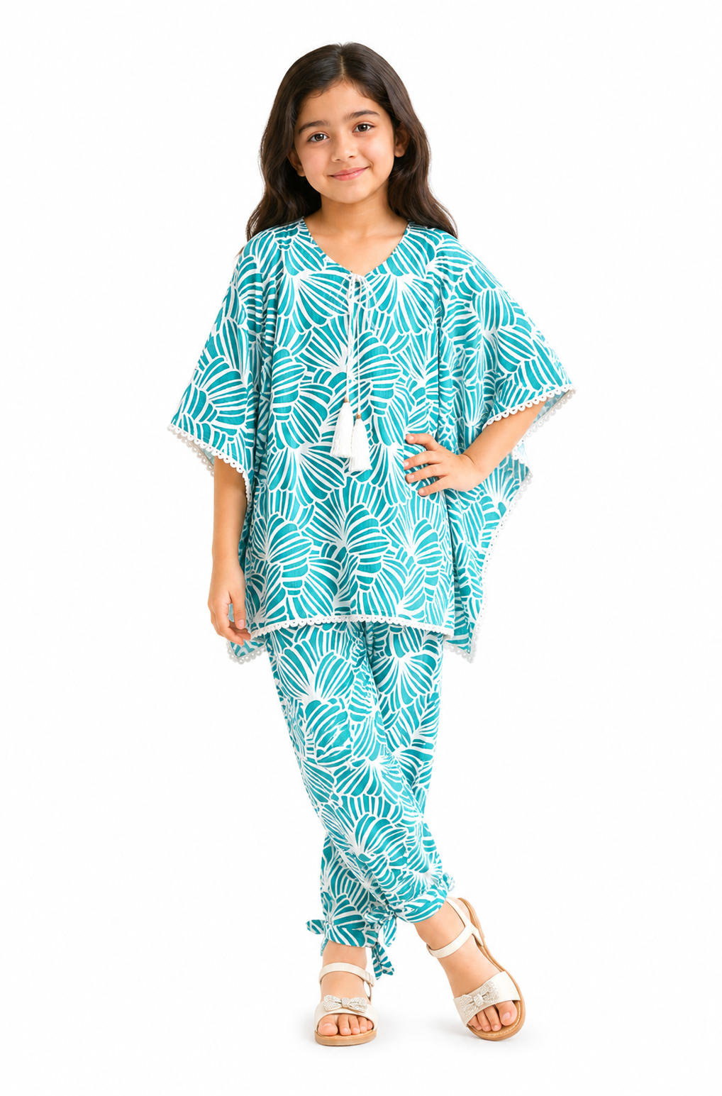2 piece suit MEADOW WHISPERS GREEN KAFTAN