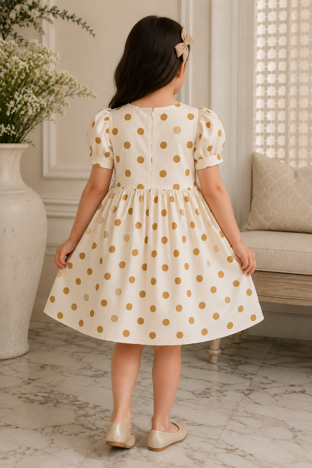 GIRLS CREAM FROCK Reality