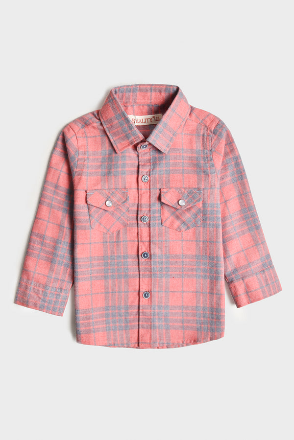 Baby Pink Classic Casual Shirt (3-24M) REALITY