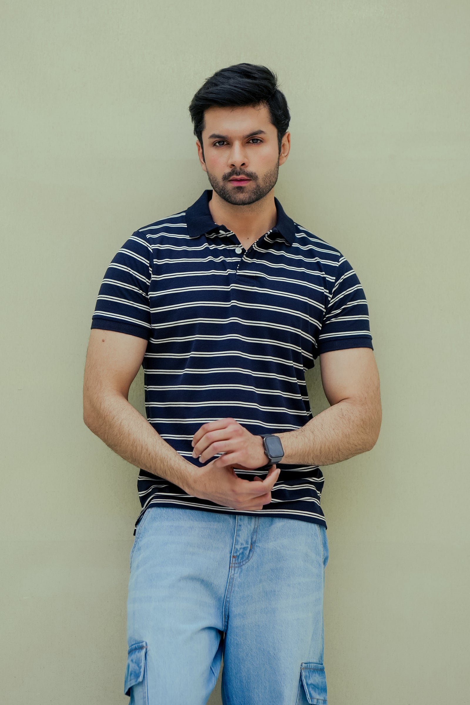 MEN NAVY STRIPED POLO Reality