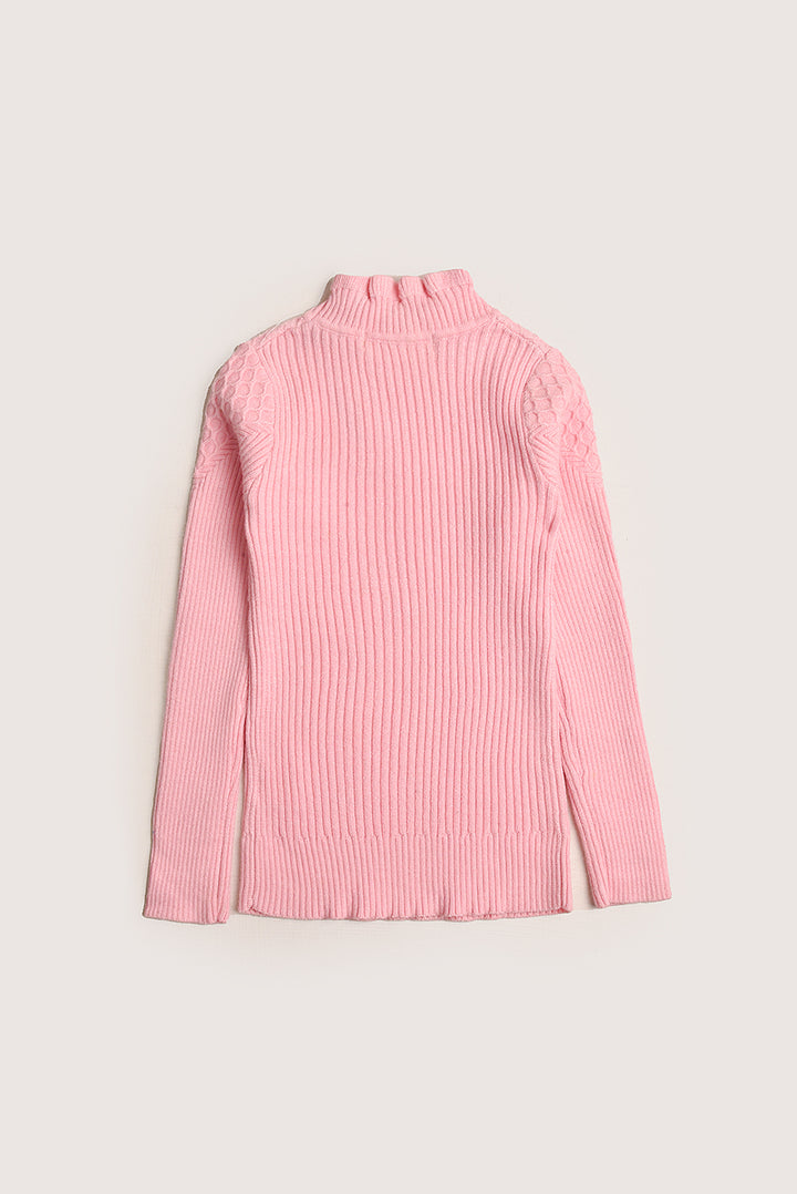 Pink Frill Delight Sweater REALITY