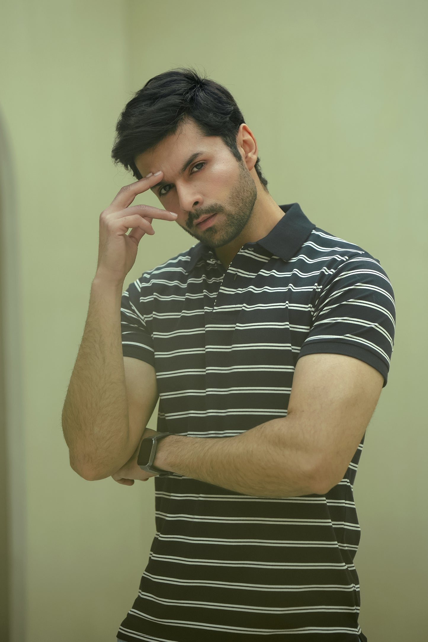 MEN NAVY STRIPED POLO Reality