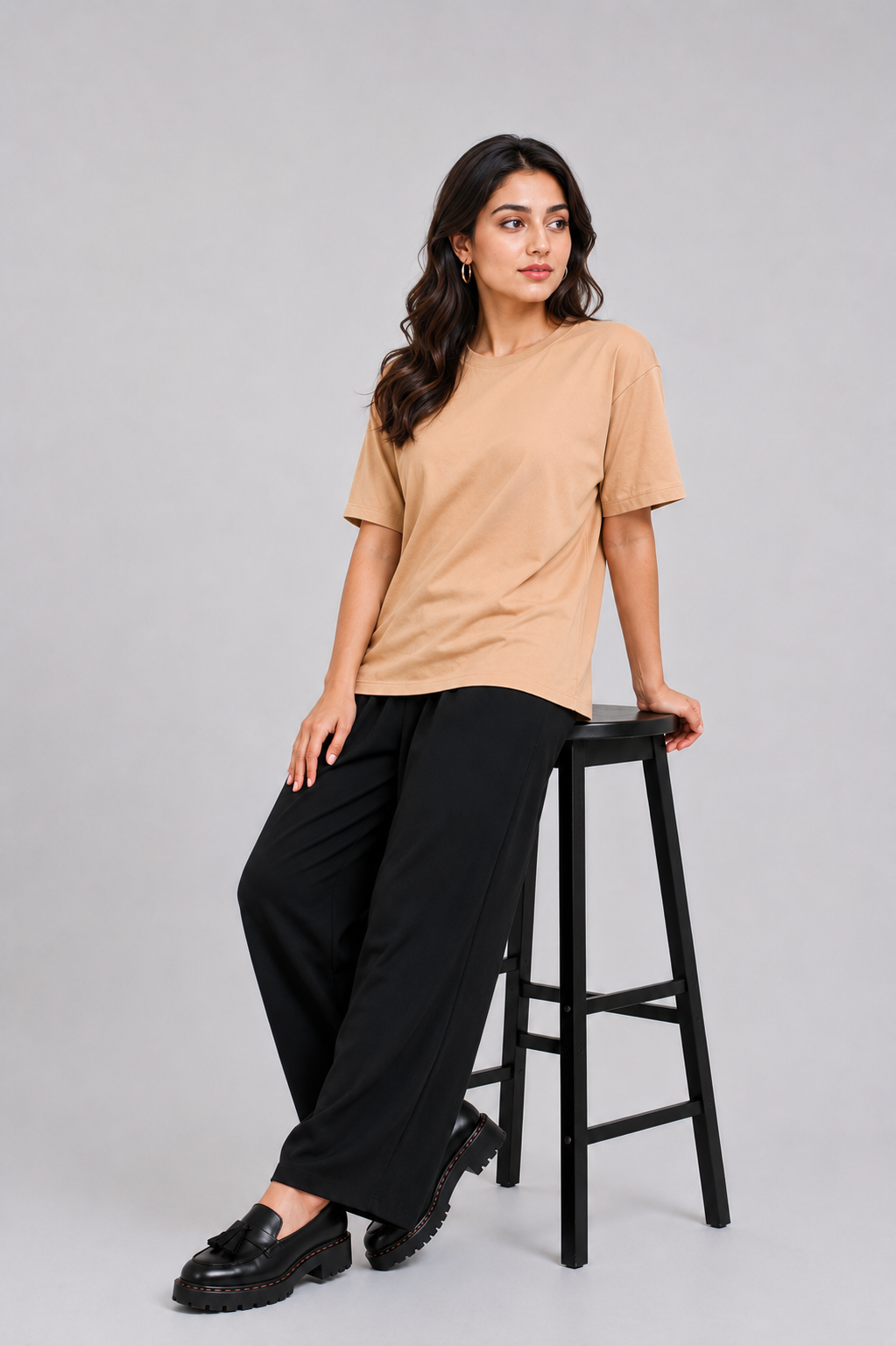LADIES DOWN SHOULDER SKIN T-SHIRT Reality