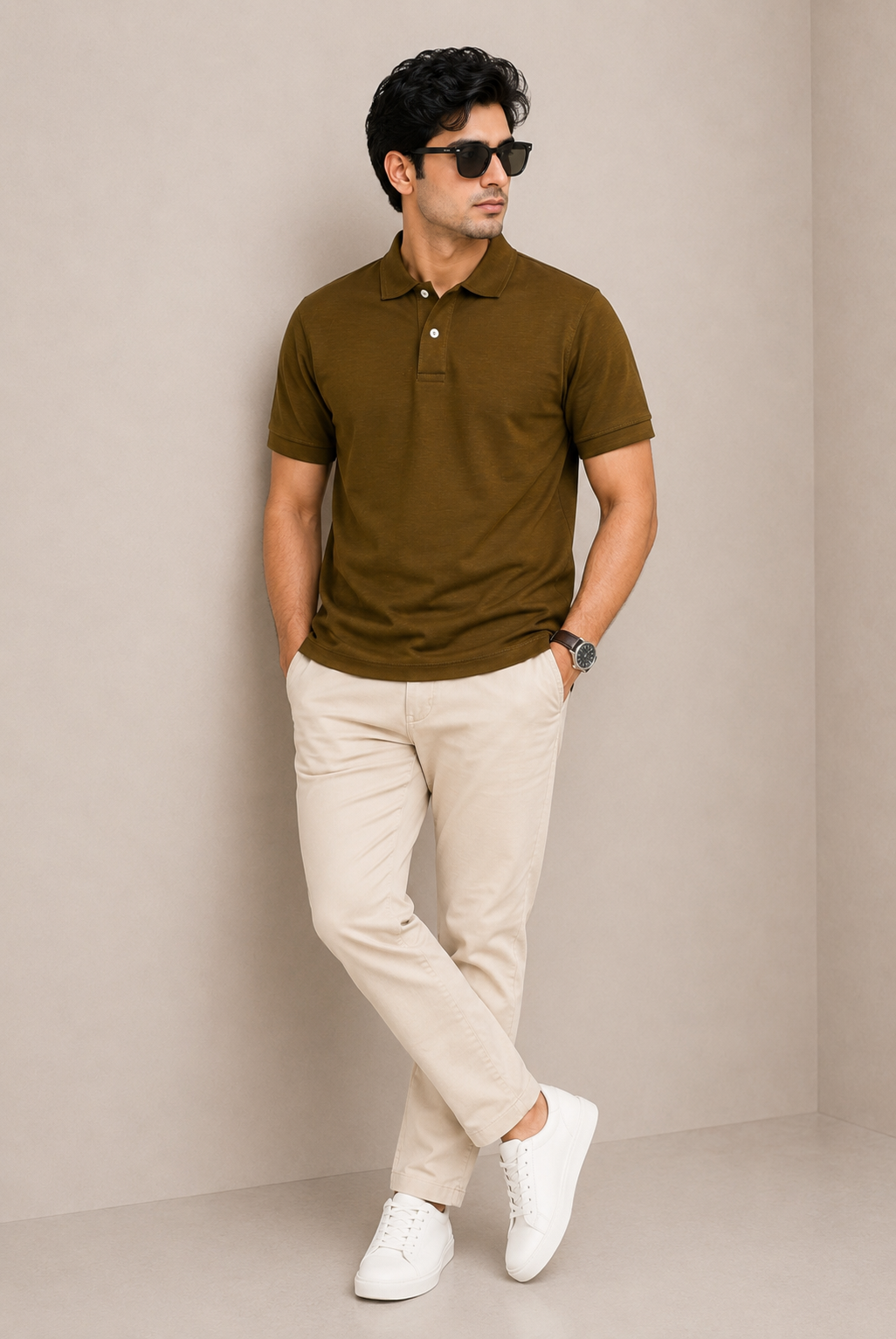 IMPORTED LIGHT BROWN POLO Reality