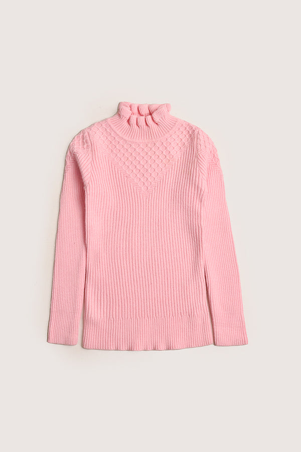 Pink Frill Delight Sweater REALITY