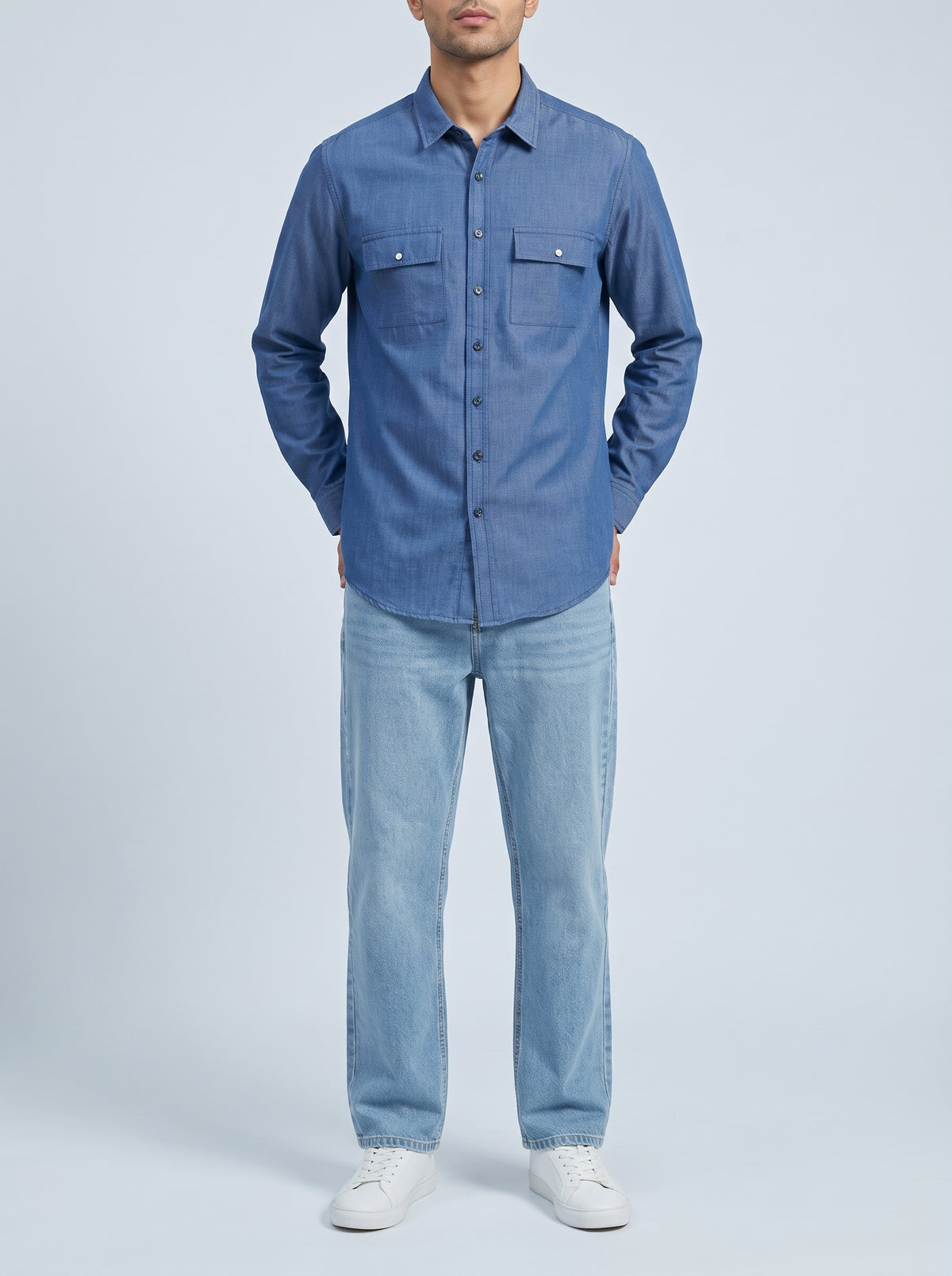 BUTTON DOWN blue SHIRT Reality