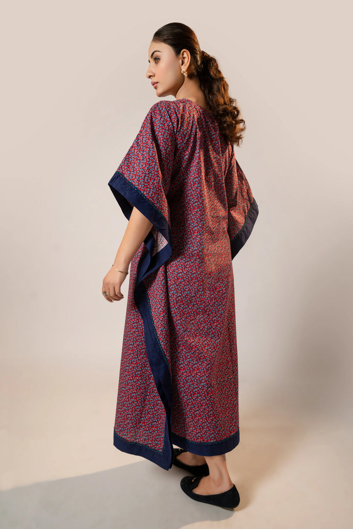 Charcoal Fusion Flora Red Kaftan REALITY