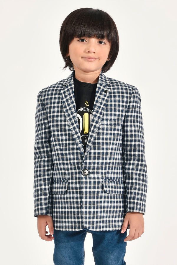 Checked Casual Coat