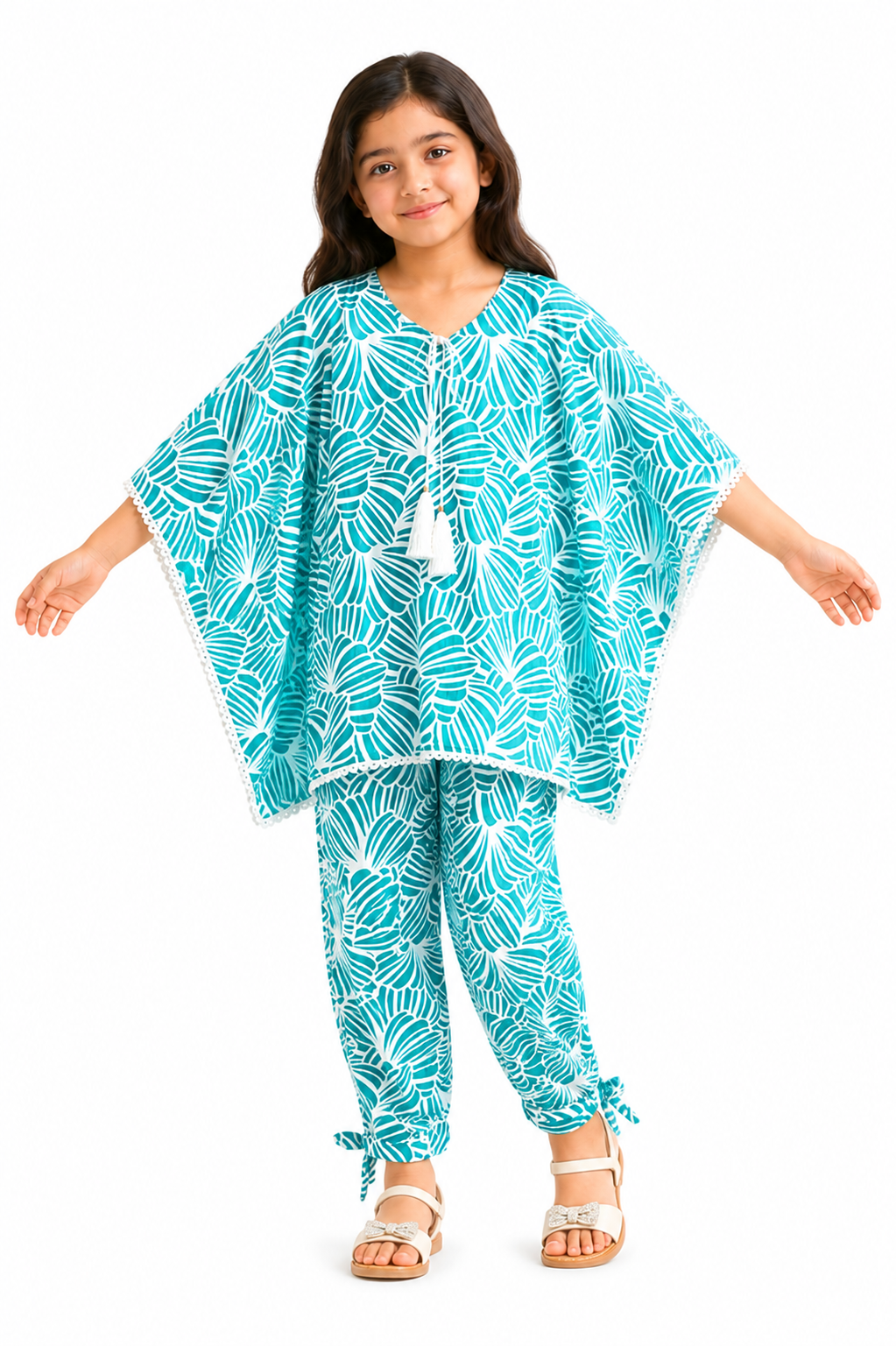 2 piece suit MEADOW WHISPERS GREEN KAFTAN