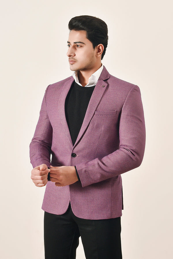 Dotted Pattern Light Purple Blazer REALITY