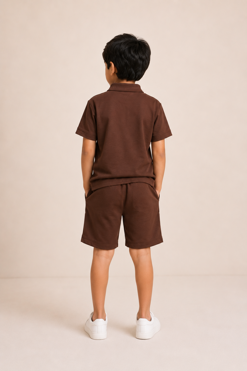 BOYS IMPORTED DARK BROWN POLO Reality