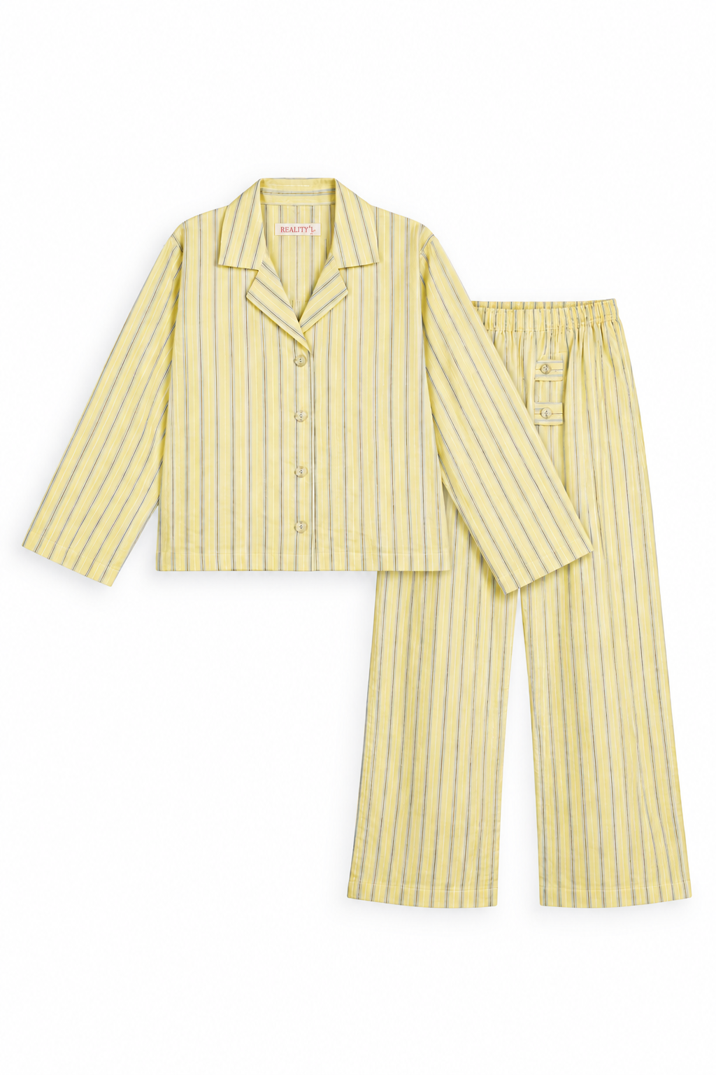 STRIPED LEMON CO-ORD SET