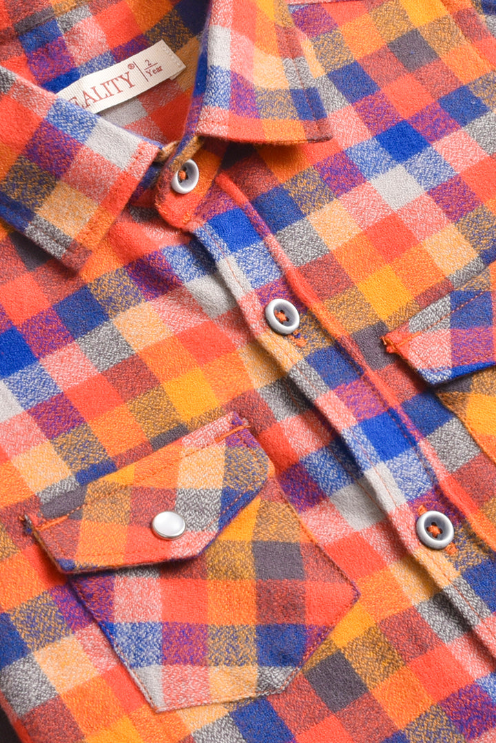 Multi-Color Checked Flannel Shirt REALITY