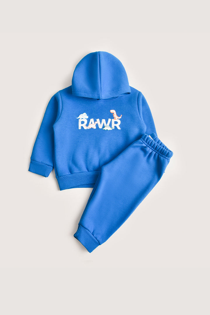 Royal Blue Cozy Fleece Two-Piece Reality