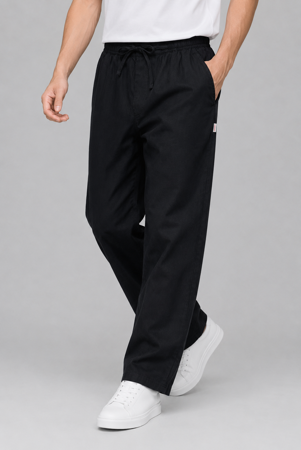 CHARCOAL LINEN TROUSER Reality