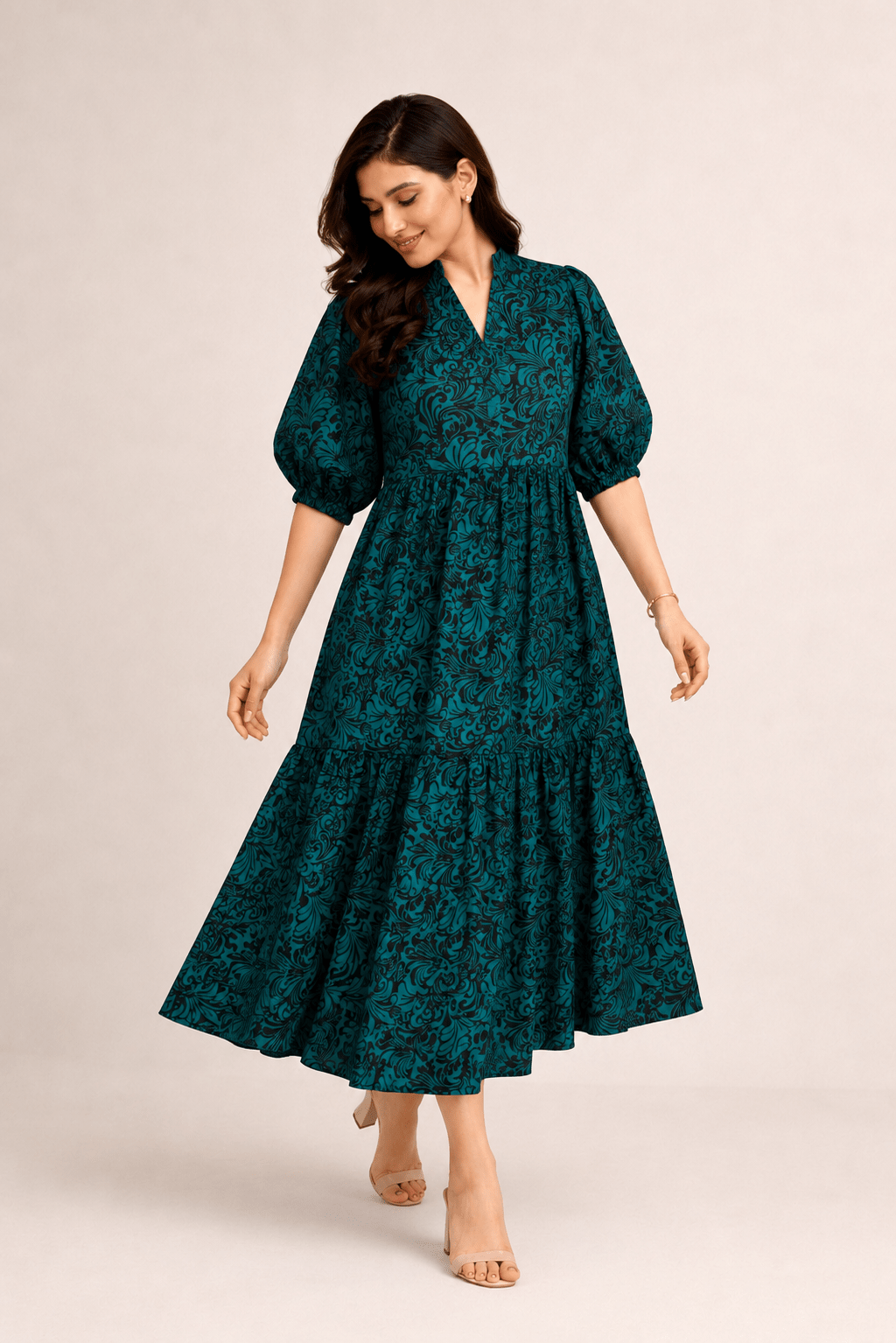 EMERALD SERENITY GREEN FROCK Reality