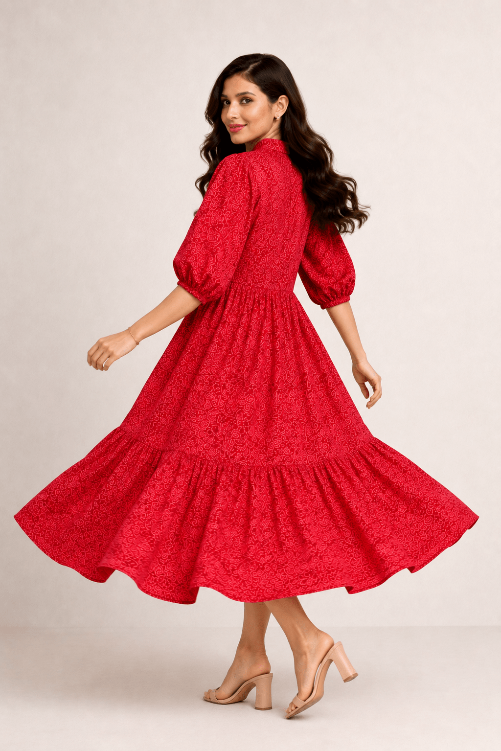 EMERALD SERENITY RED FROCK Reality