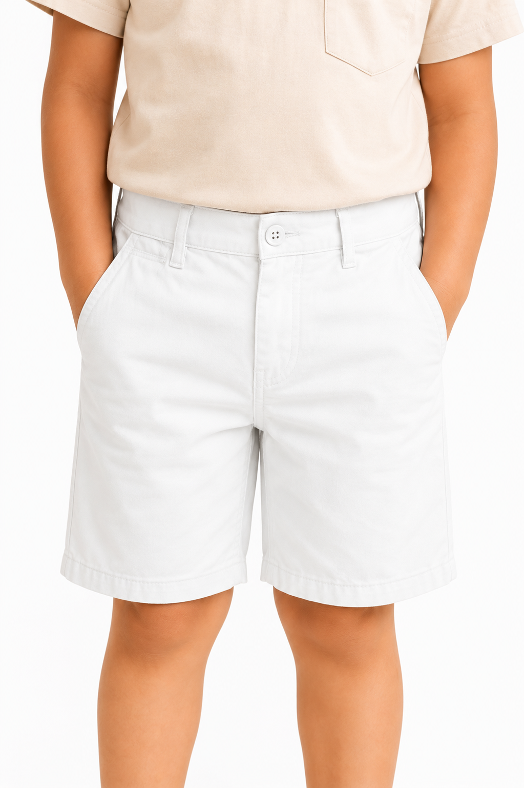 KIDS WHITE SHORTS