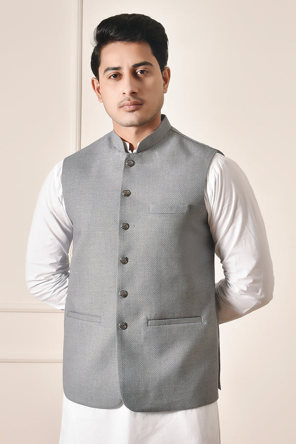 Light Grey Elegance Waistcoat