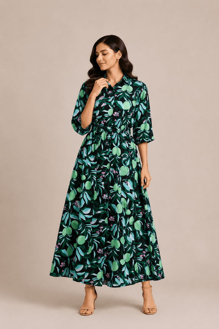VERDANT WAVES GREEN FROCK Reality