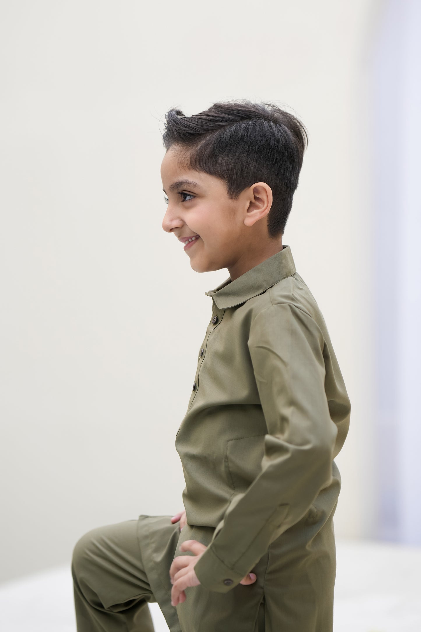 OLIVE SHALWAAR KAMEEZ Reality