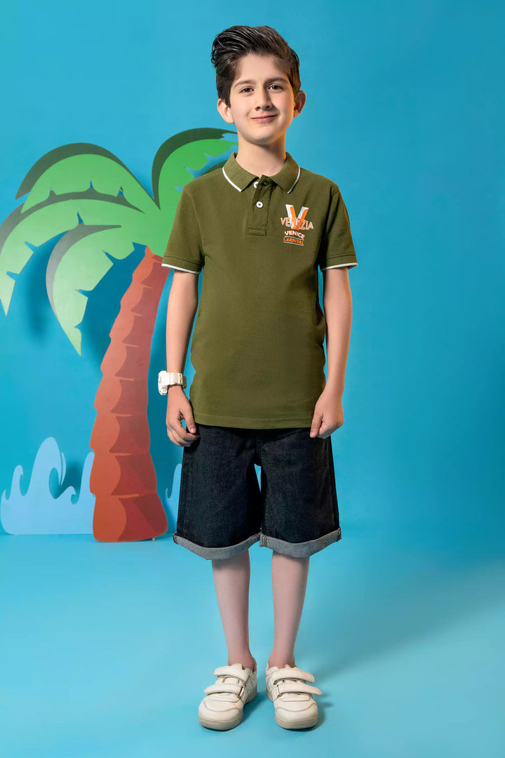 BOYS OLIVE POLO Reality