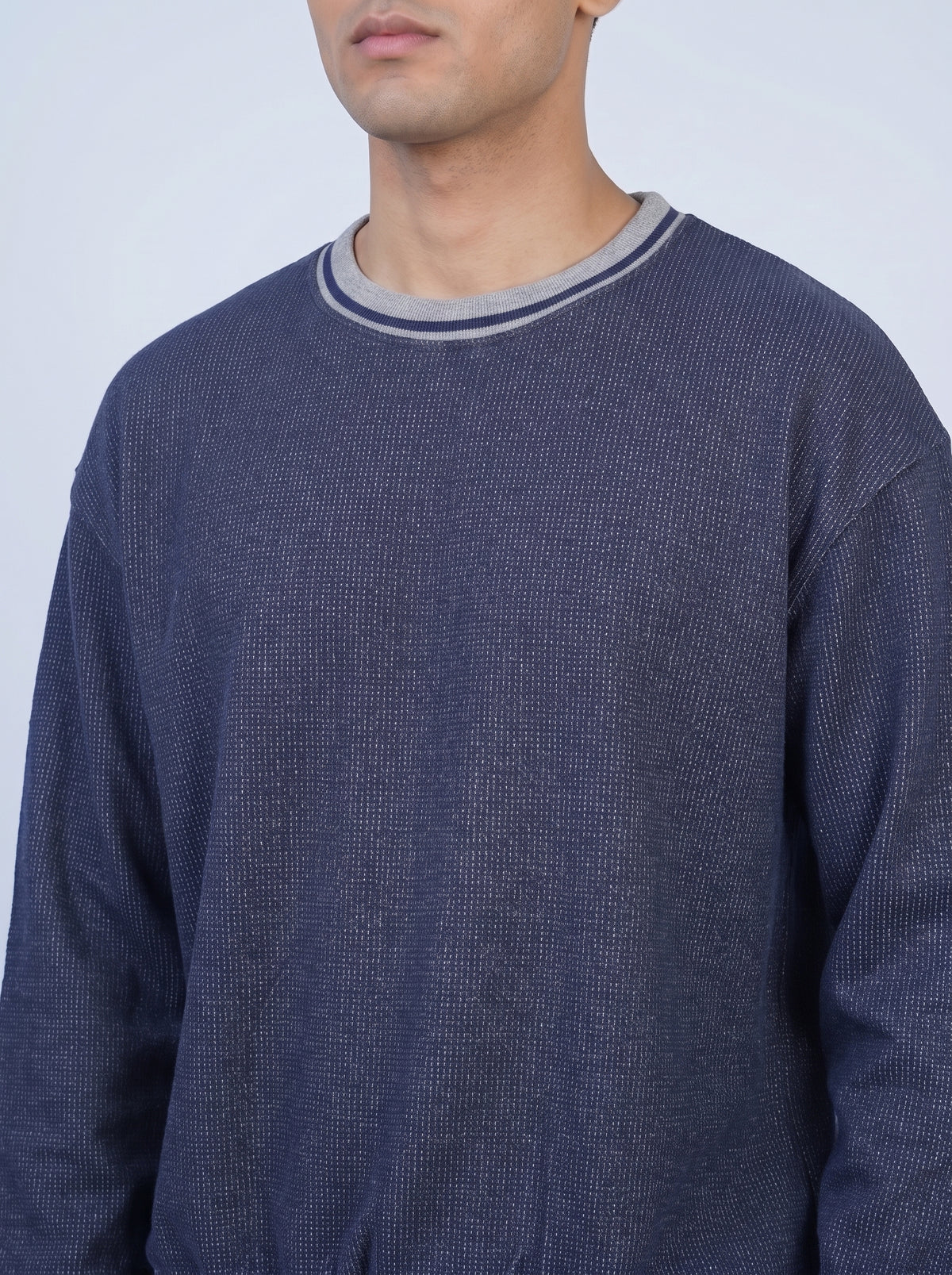 DENIM CREW navy SWEATSHIRT REALITY