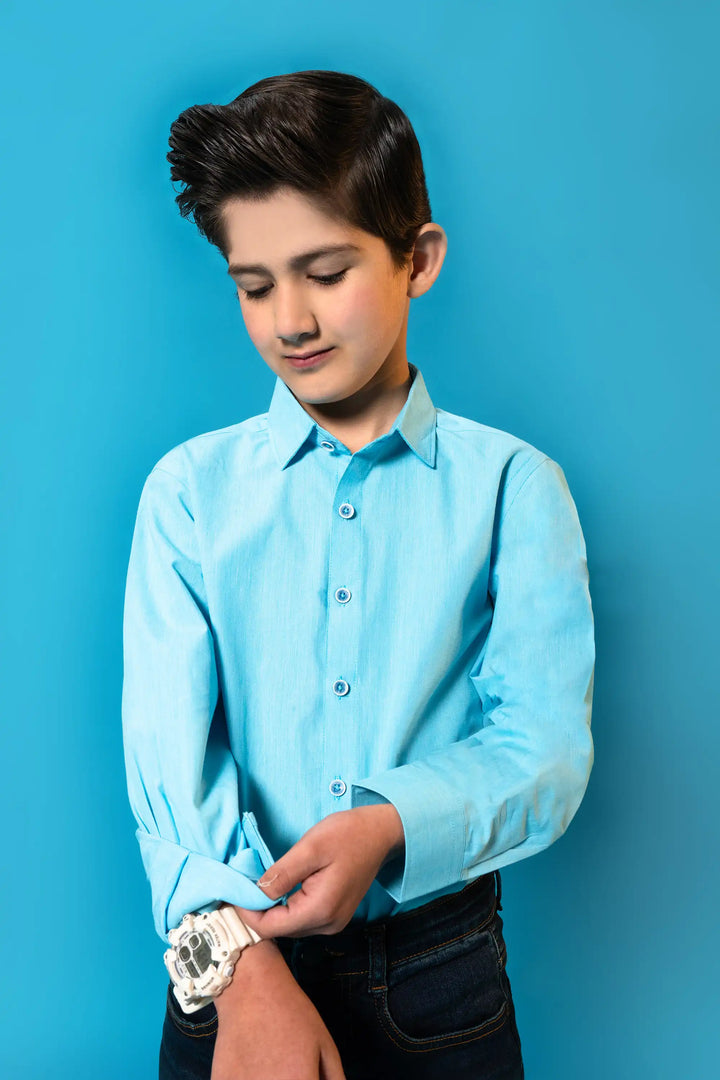 BOYS CASUAL SKY SHIRT Reality