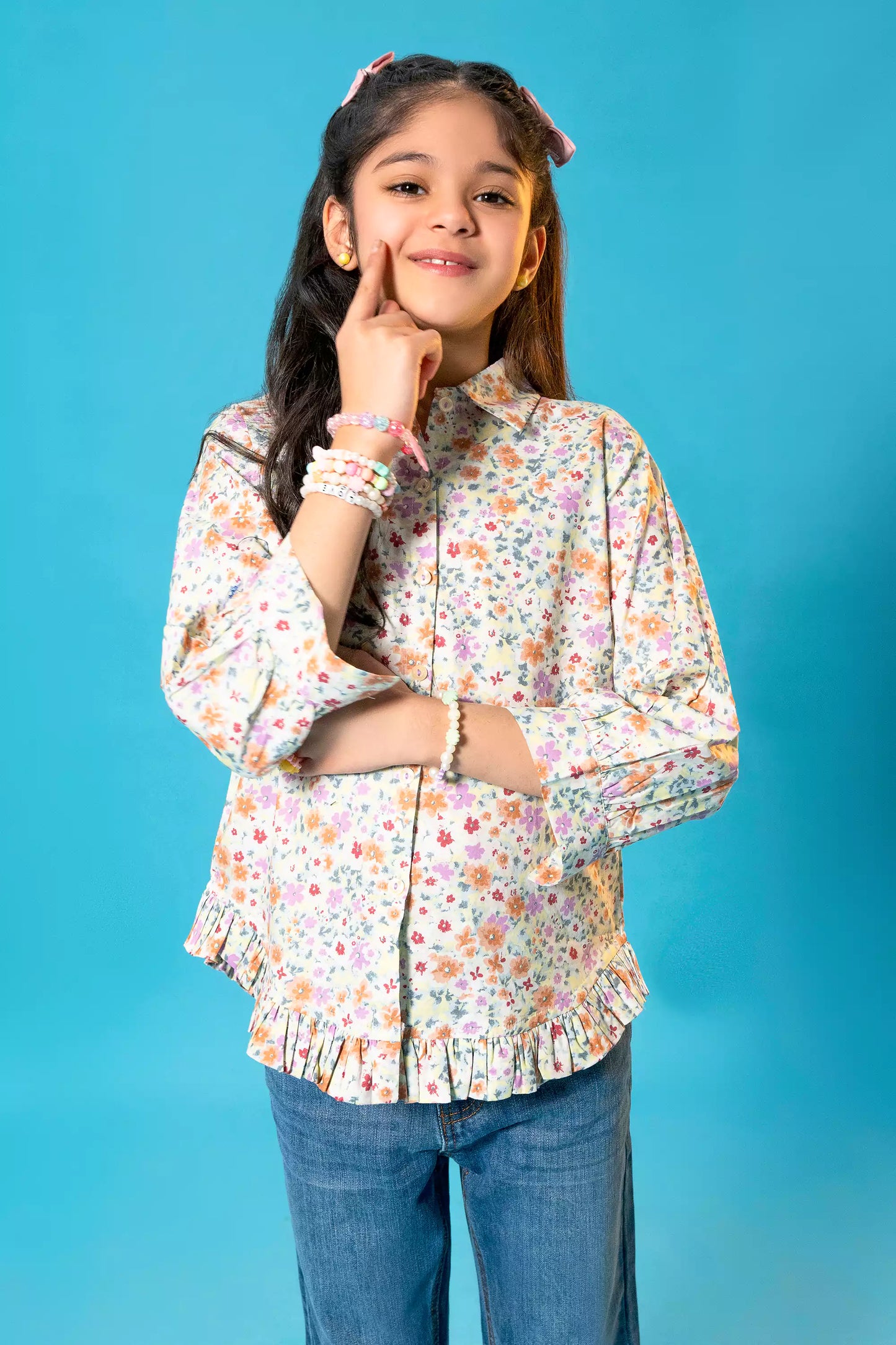 FLORAL MISTRI OFF WHITE TOP Reality