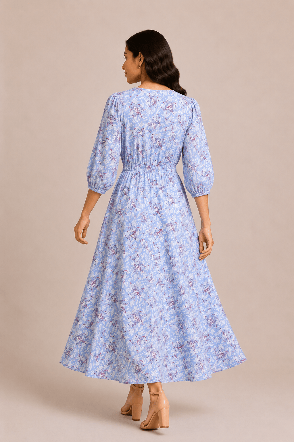 OBSIDIAN FLORAL SKY FROCK Reality