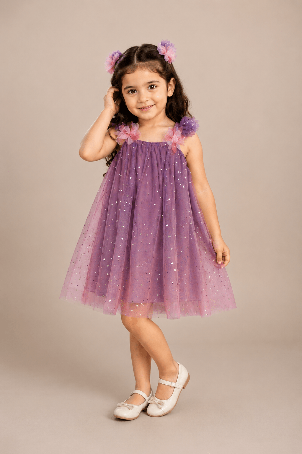 GIRLS PURPLE FROCK Reality