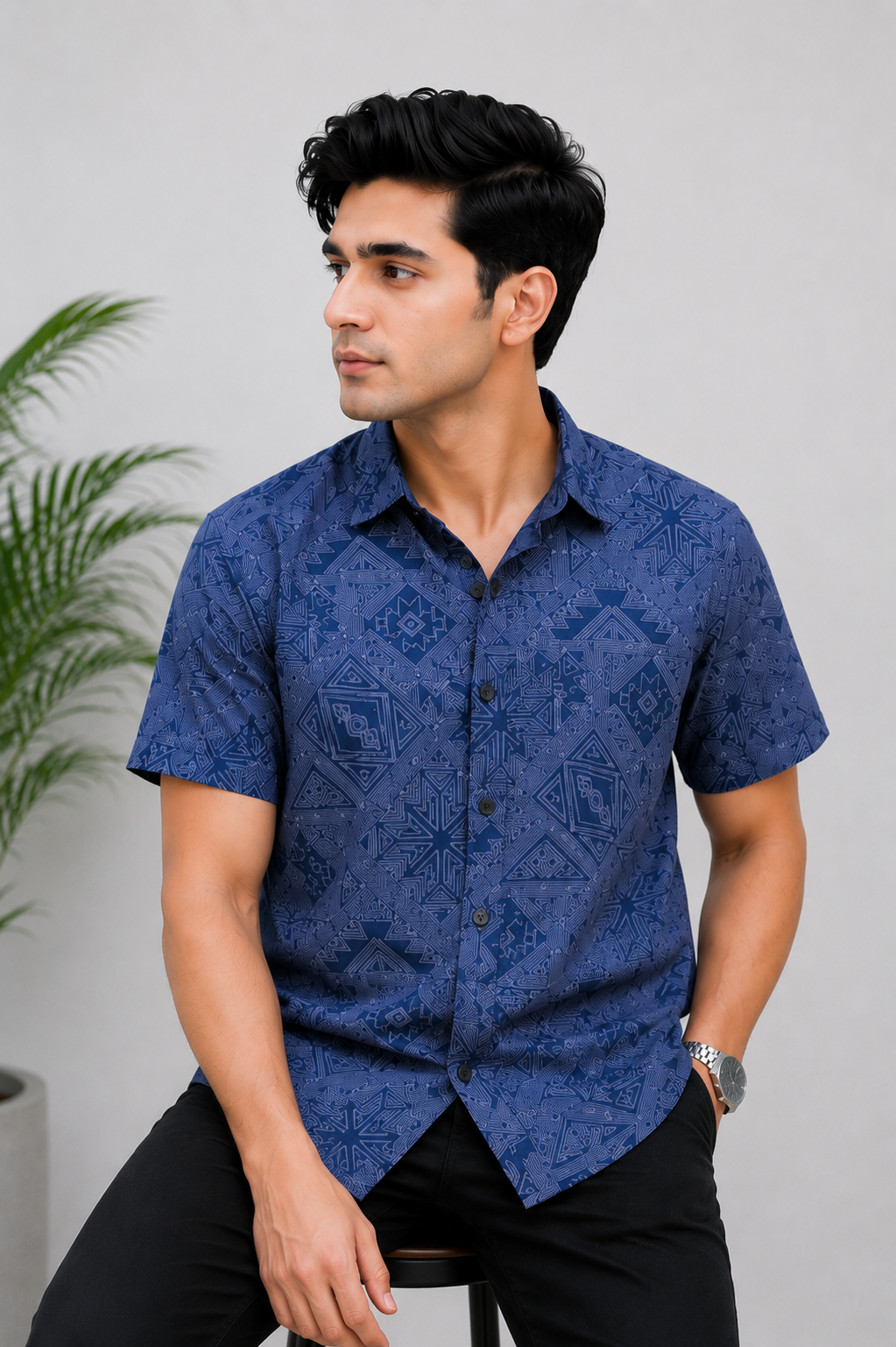 CASUAL BLUE SHIRT Reality