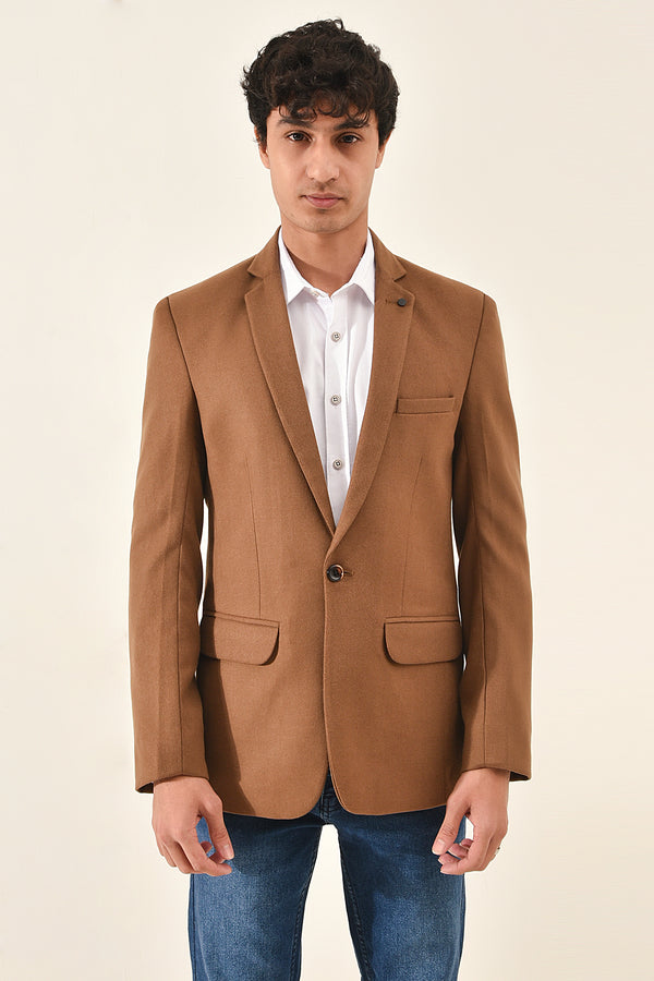 Serene Brown Casual Coat