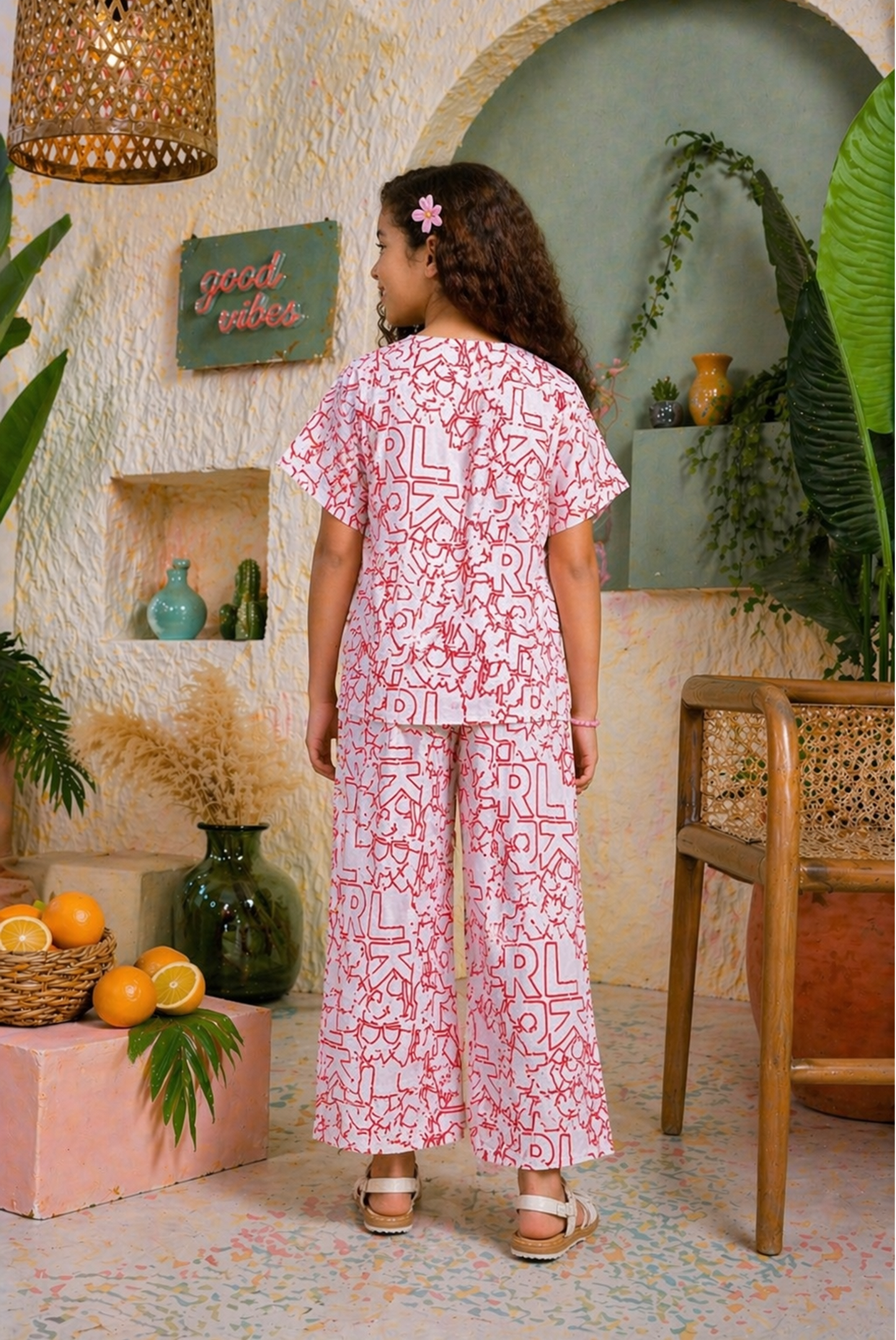 SCAR LET SCRIPT RED CO-ORD SET Reality