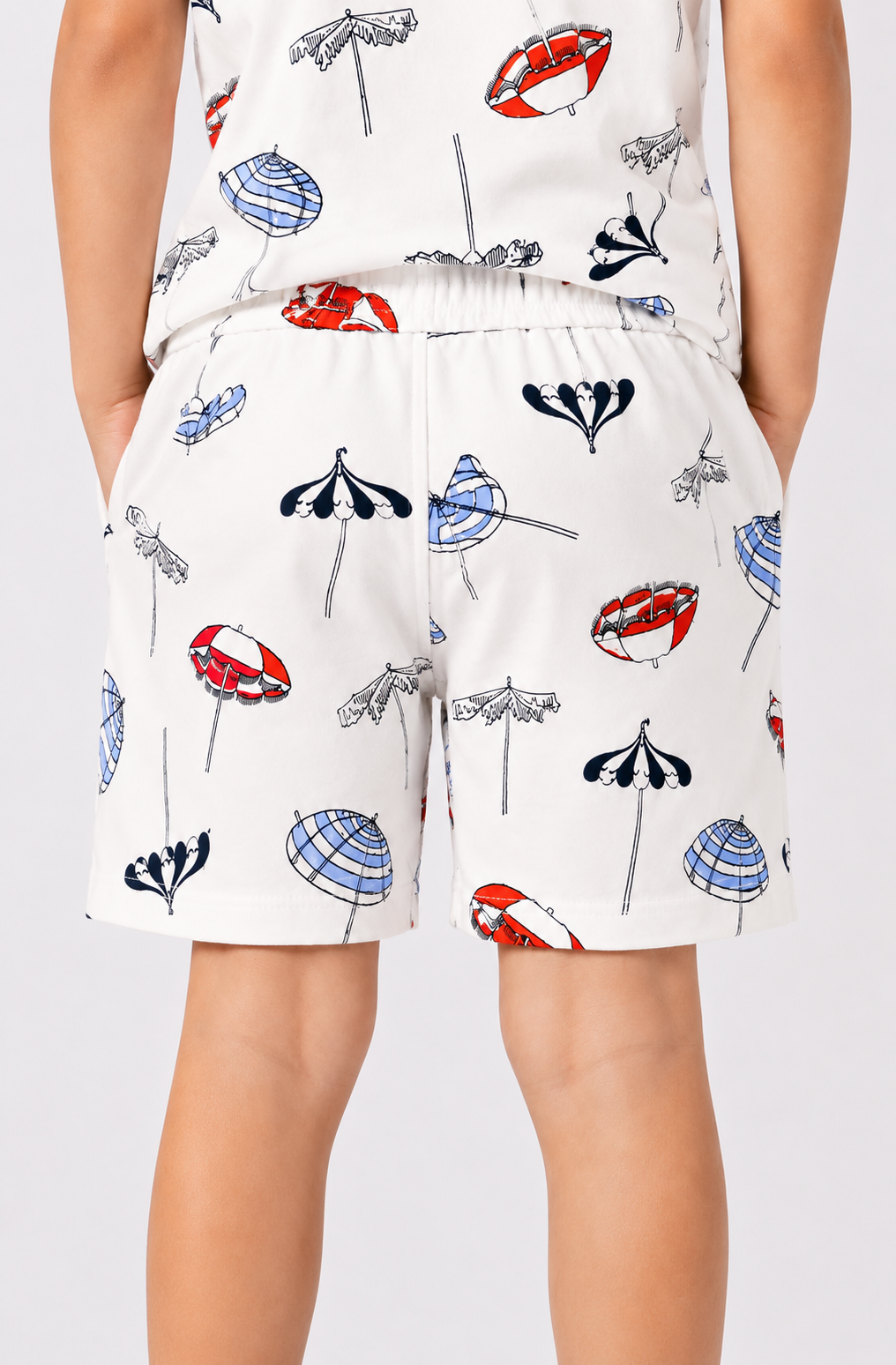 PRINTED WHITE SHORTS Reality