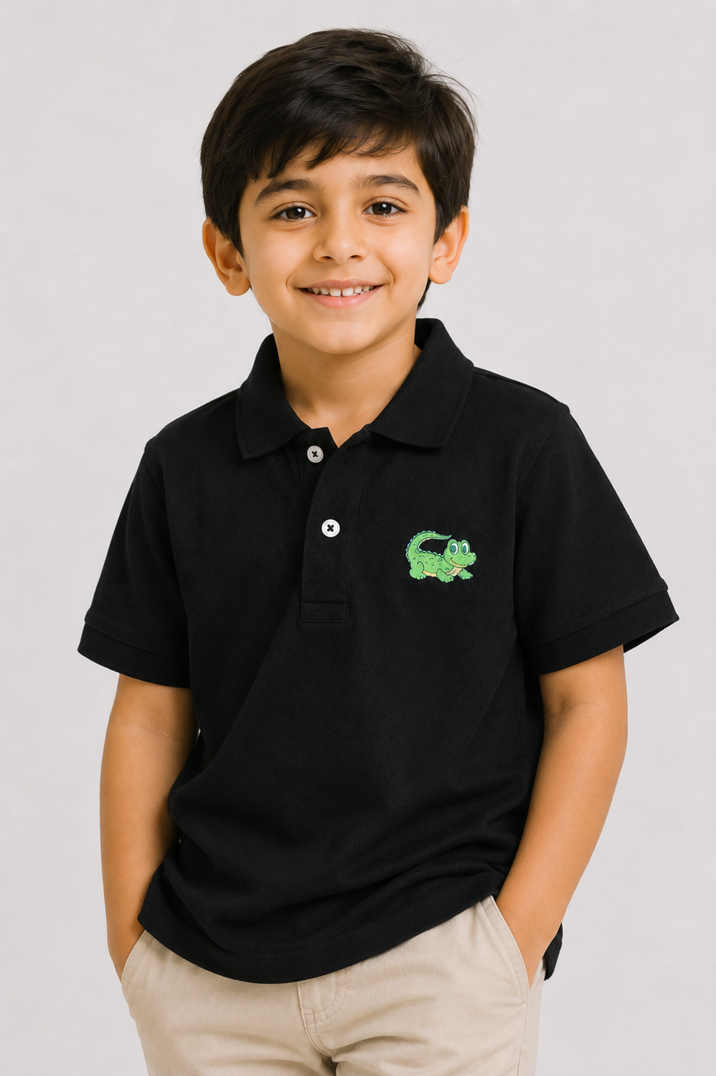 Boy Black Polo Reality