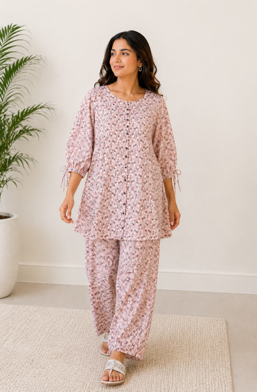 RED SAPPHIRE BLOSSOM CO-ORD SET Reality