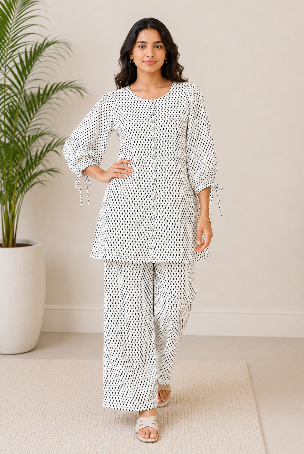 WHITE SAPPHIRE BLOSSOM CO-ORD SET Reality