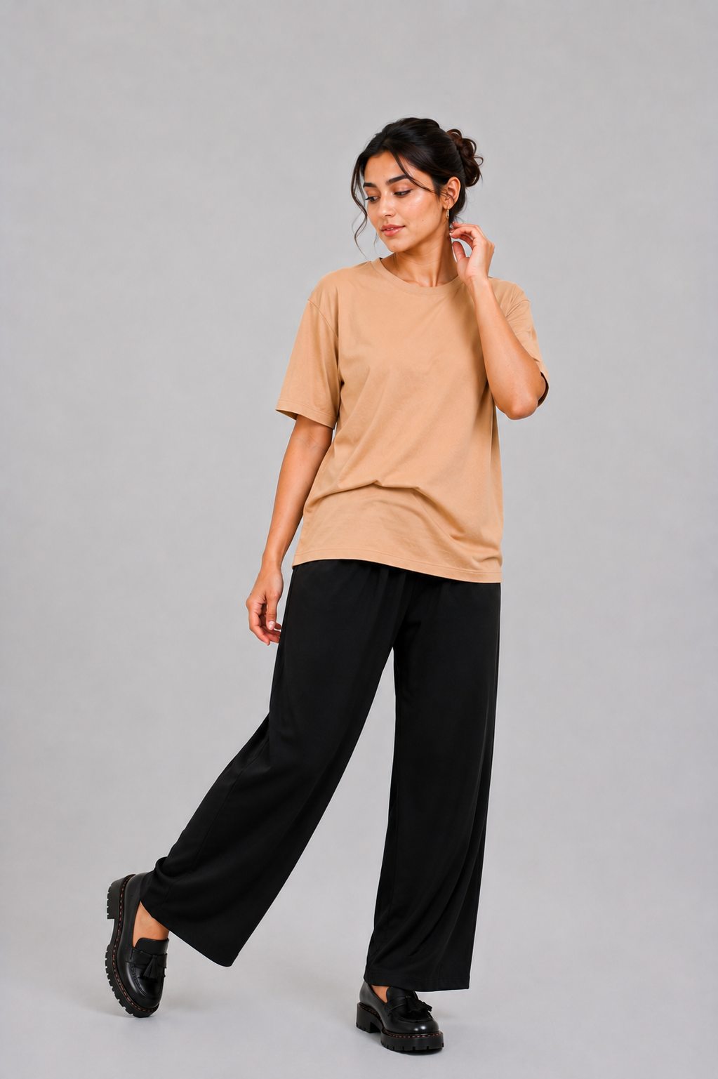 LADIES DOWN SHOULDER SKIN T-SHIRT Reality