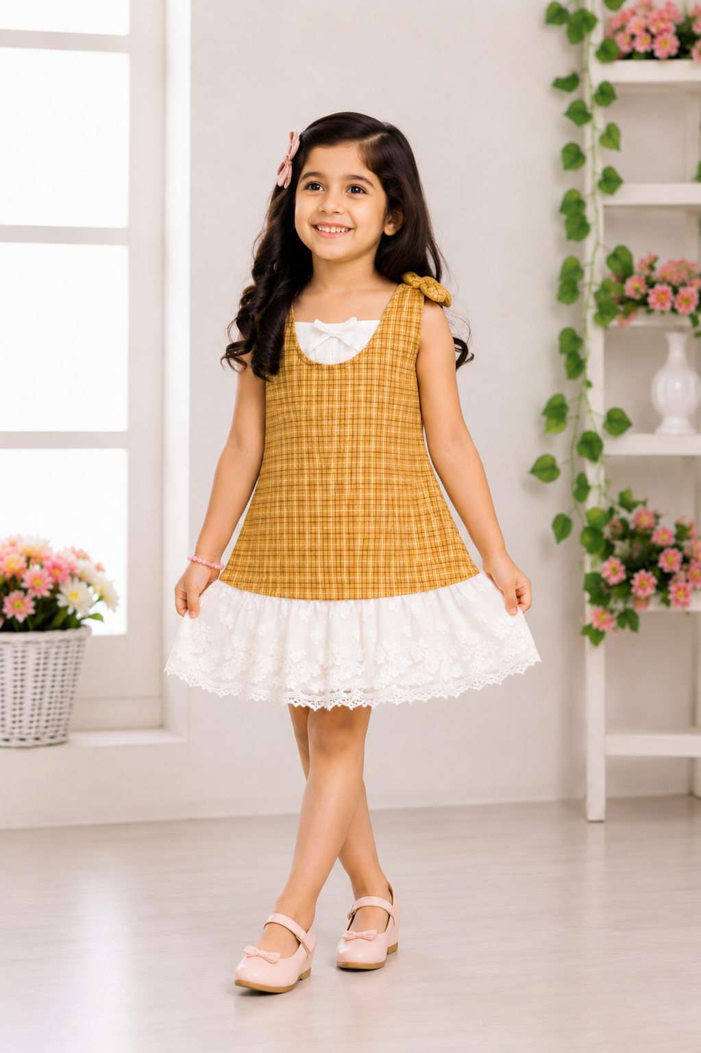 GIRLS MUSTARD FROCK Reality