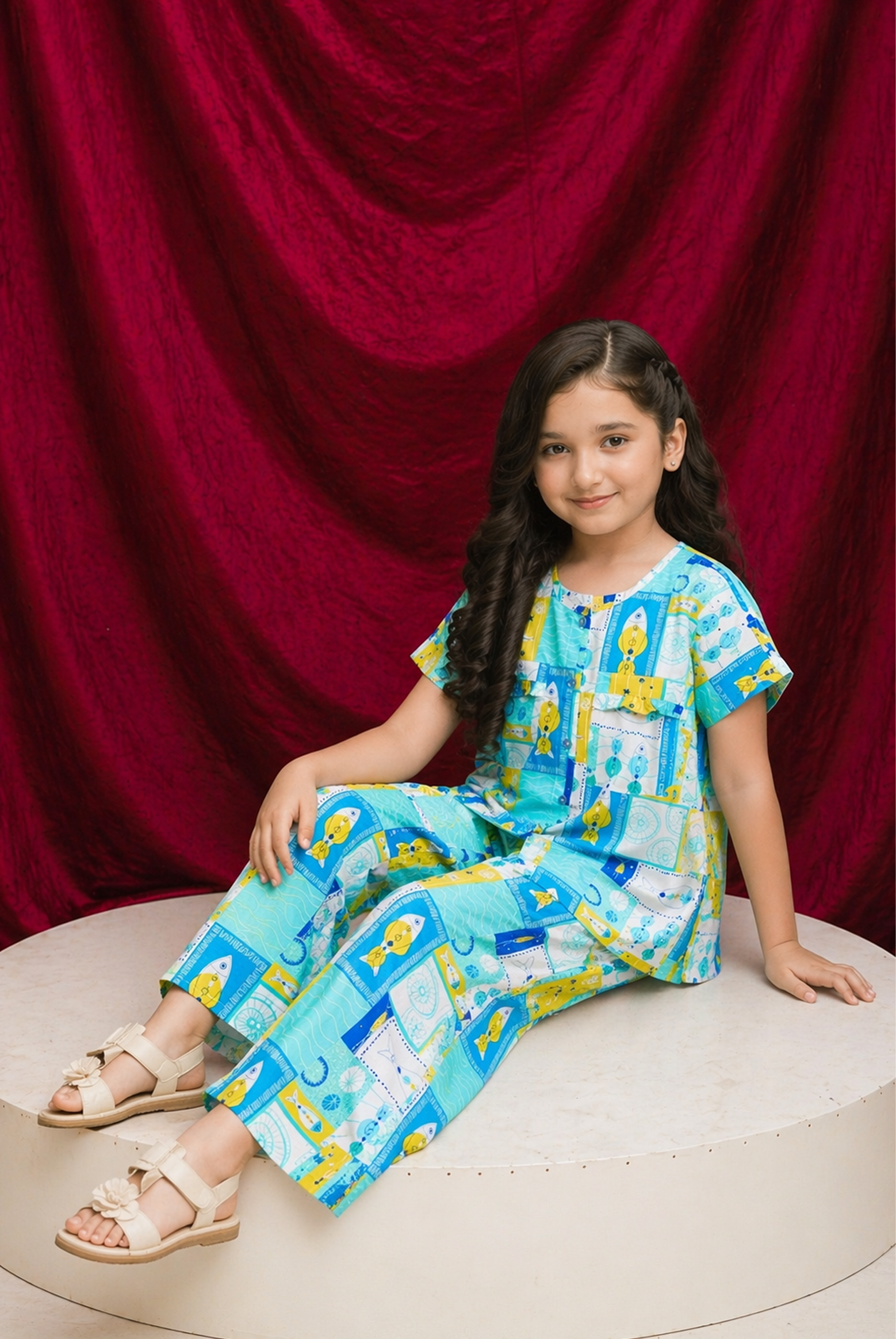 SCAR LET SCRIPT BLUE CO-ORD SET Reality