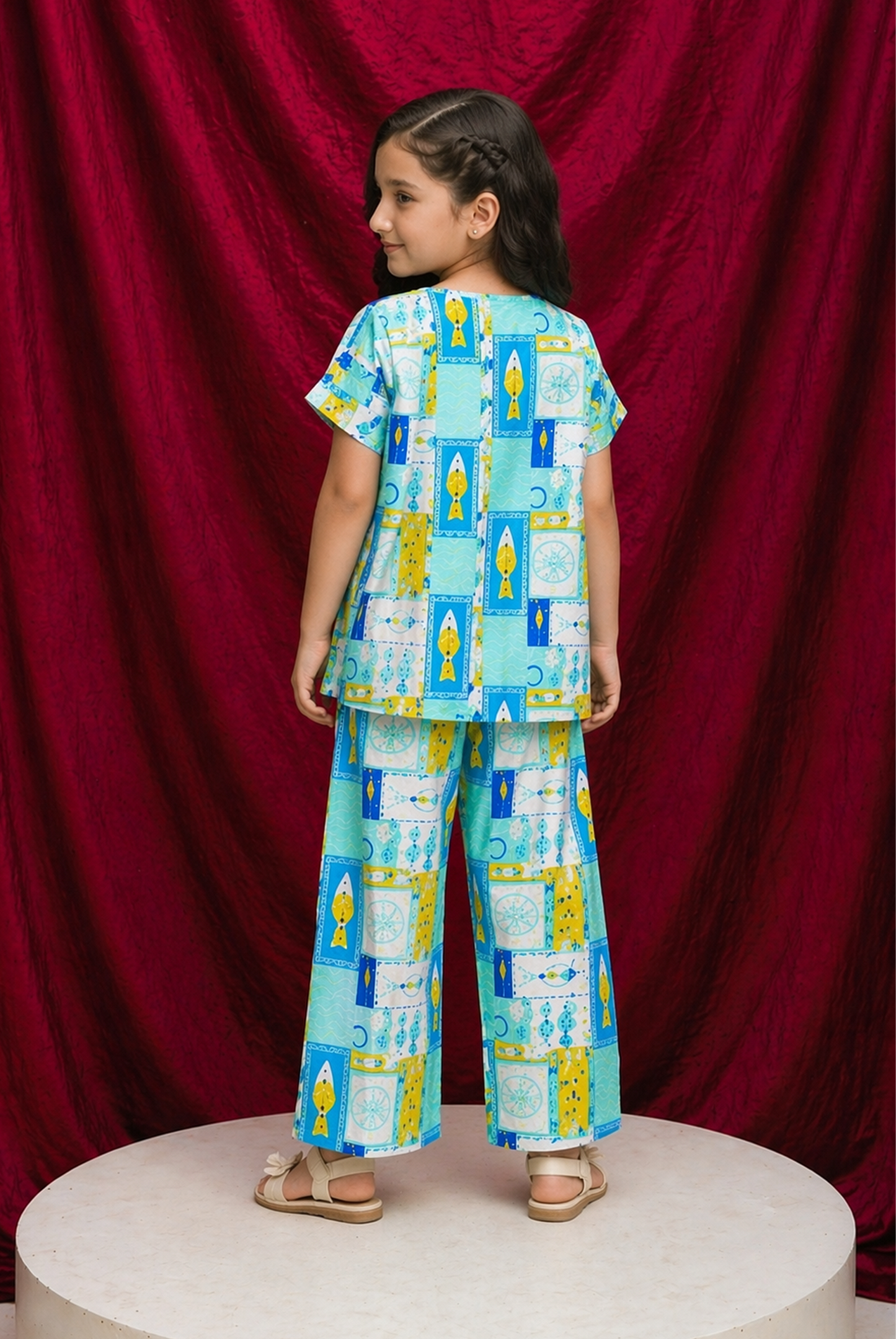 SCAR LET SCRIPT BLUE CO-ORD SET Reality