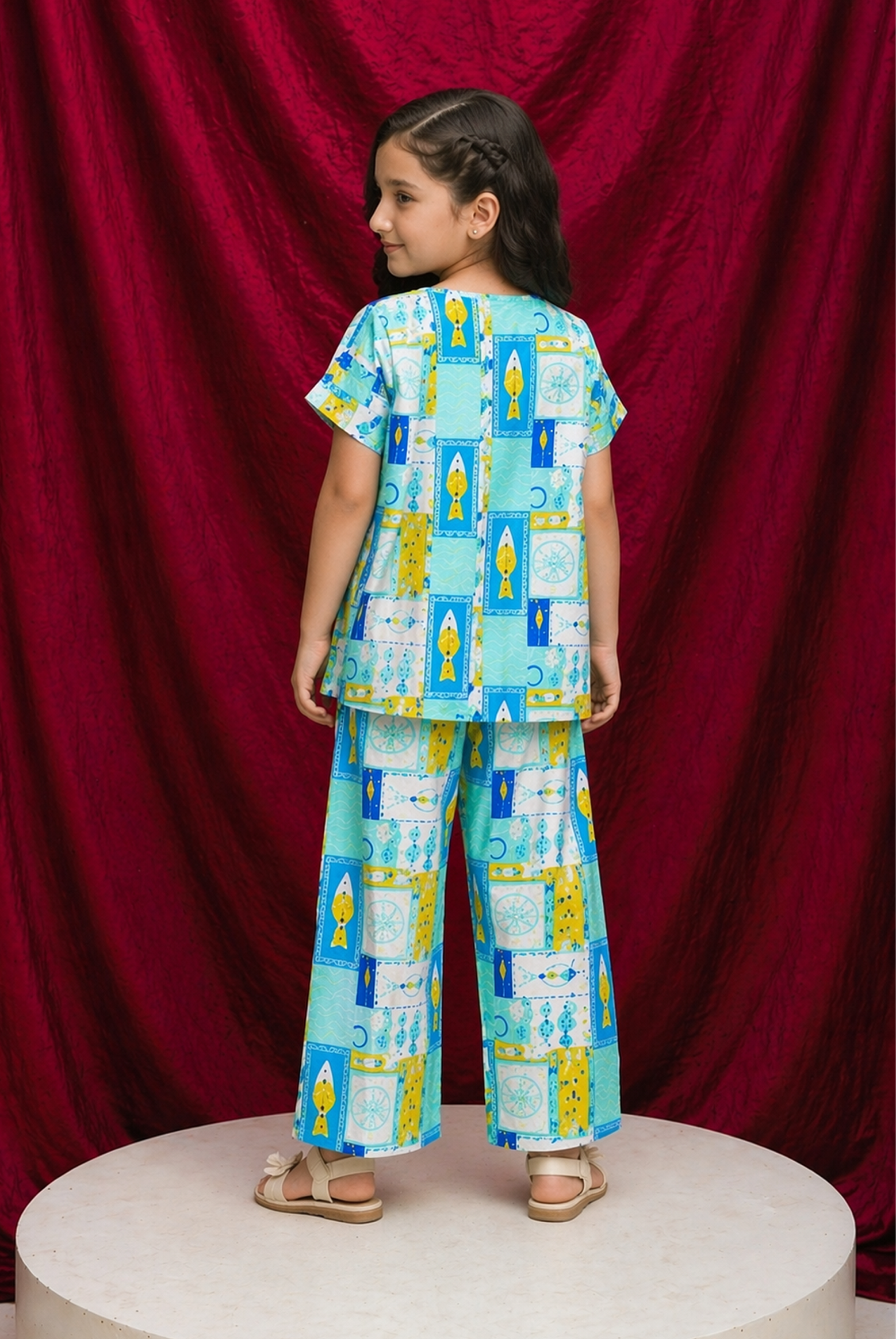 SCAR LET SCRIPT BLUE CO-ORD SET Reality