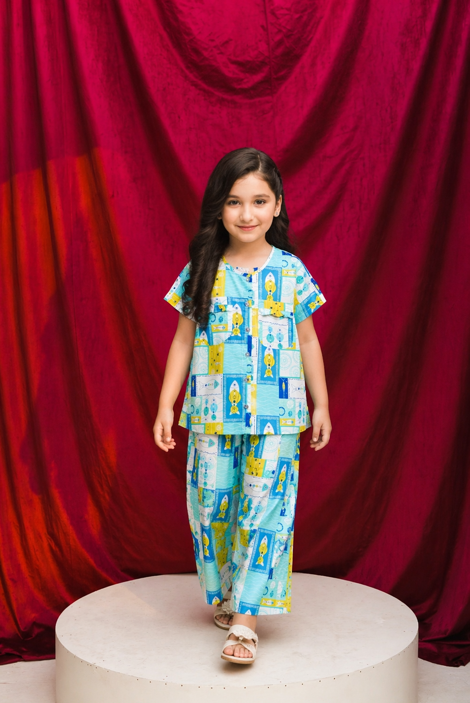 SCAR LET SCRIPT BLUE CO-ORD SET Reality