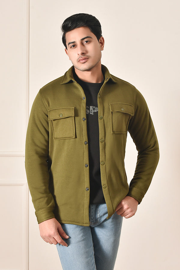 Olive Green Shacket