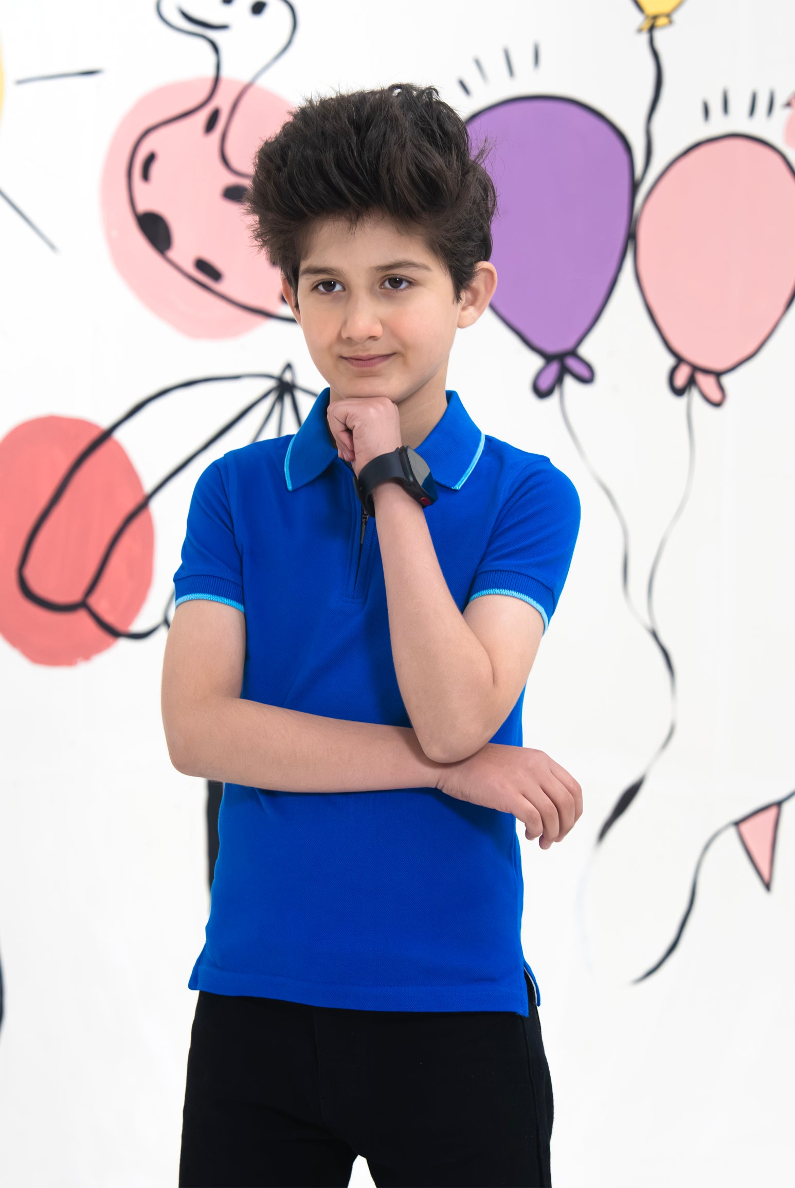 BOYS ROYAL BLUE POLO Reality