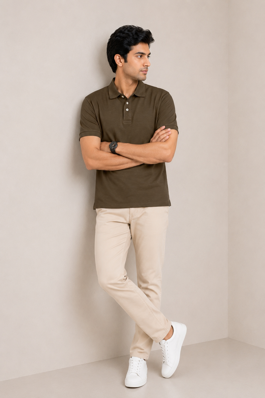 IMPORTED DARK BROWN POLO Reality