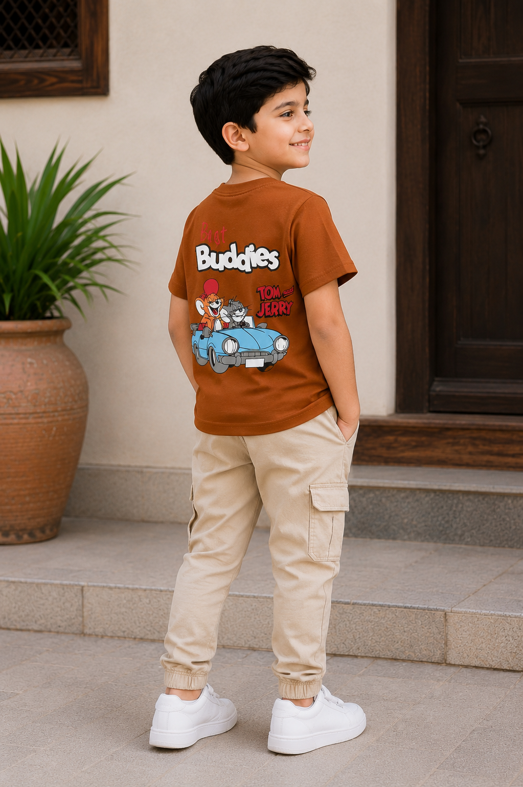 Boys BROWN T-SHIRT Reality