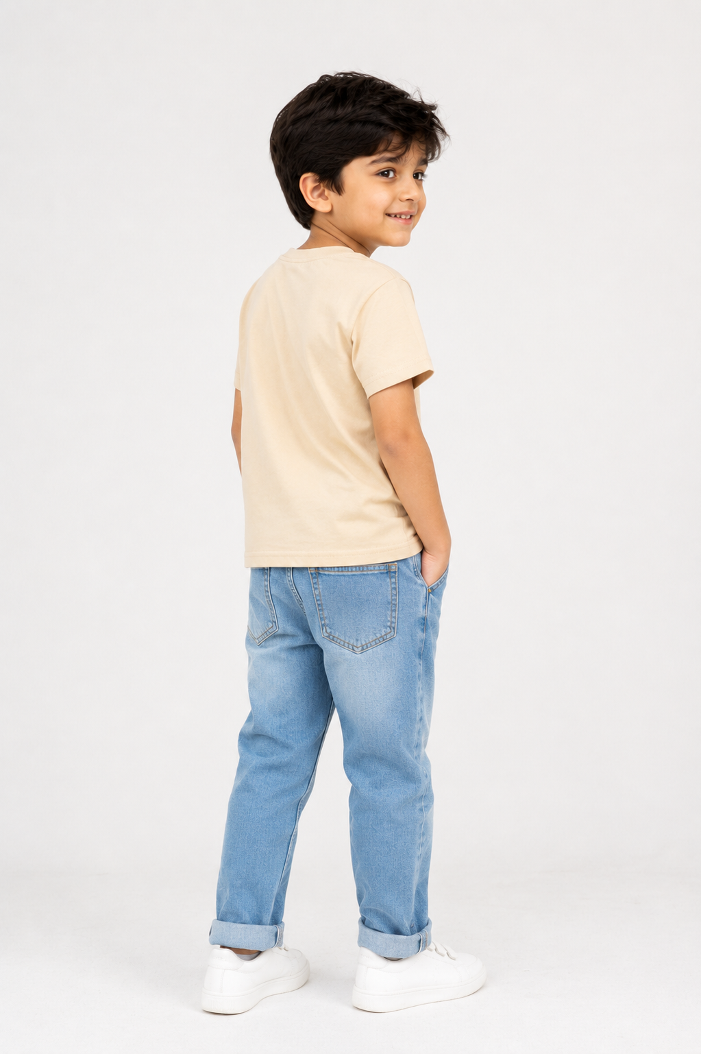 Boys CREAM T-SHIRT Reality